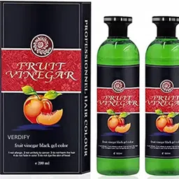 verdify Fruit Vinegar Natural Black Hair Color Gel – 2 x 100ml (Ammonia-Free) , Natural , GREEN-picture-24