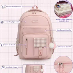 walson Medium 30 L Laptop Backpack Trendy Kawaii Backpack For College or School Backpack | Standard Backpack image 4