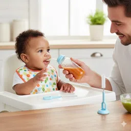 wanqlyn Soft Spoon & Squeezy Dispenser, 240ml, with Cleaning Brush - 240 ml-picture-24