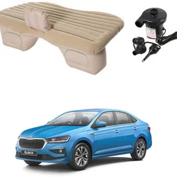 oshotto Car Travel Inflatable Bed Mattress with Two Air Pillows For Skoda Slavia Car Inflatable Bed-picture-14