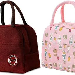 kardiff Portable and Reusable Insulated Nylon Lunch Bags Women Work, Student Kids Messenger Bag-picture-12