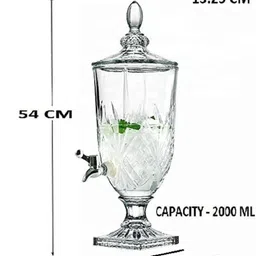 tdmm Dispenser for Water, Juice, Liquor Glass Dispenser with tap, Beverage Jar Bottom Loading Water Dispenser image 5