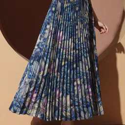 otabu Women Printed Pleated Multicolor Skirt image 5