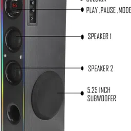 D1Y3 Multimedia Dj Box Music System Home theatre 120 W Bluetooth Tower Speaker-picture-17