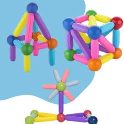 neelkanth Magnetic Sticks Building Blocks for Kids Brain Toys 36 Pcs image 2
