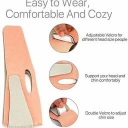 mrquee Bins V-line Facial Slimming Belt for Chin and Cheeks Anti-Wrinkle Ultra ThinFace Shaping Mask image 2