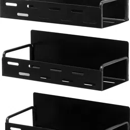 livzing Containers Kitchen Rack 2Pc Magnetic Spice Rack for Fridge (26 x 11 cm) - Self Adhesive Magnetic Metal Cast Iron-picture-16