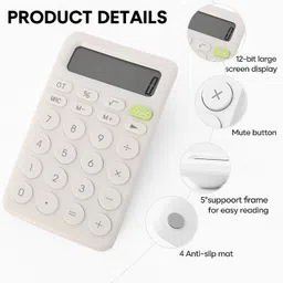 syga 8-Digit Mini Calculator – Stylish, Lightweight & Perfect for School or Office Basic Calculator image 4