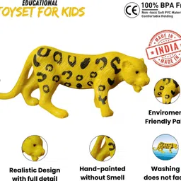 chutti toys Wild Animal Toys for Kids -Educational Learning Toys, Pack of 6 Wild Animals image 3