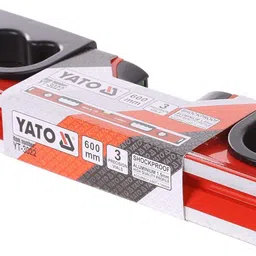yato YT-3022 Lacquered Surface Spirit Level 600mm Professional spirit level with three vials Non-magnetic Engineer's Precision Level image 3