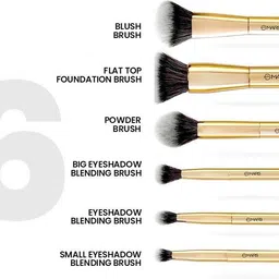 mars Artist's Arnal High Quality Durable Makeup Brush Set Pack of 6 image 2