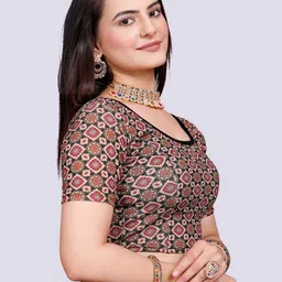 priyanka textiles Round Neck Women Blouse image 2