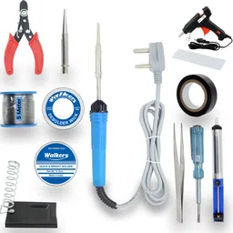 walkers Basic 13 in1 Mobile Soldering and Desoldering Equipment Tool Machine Glue Gun Combo Kit Set with Flux Paste and Wire 30 W Simple-picture-28