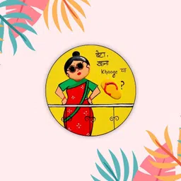 gift me bazar Mummy Funny Dialogue Wooden Fridge Magnet for Gift and Decoration Fridge Magnet Pack of 1 image 3