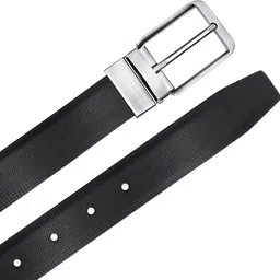 creature Men Formal Black Artificial Leather Reversible Belt image 2