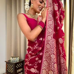 verafashion Printed Handloom Cotton Silk Saree image 2