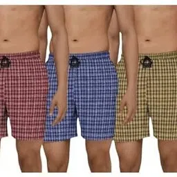 roxz Pack of 3 Checkered Men Boxer image 1