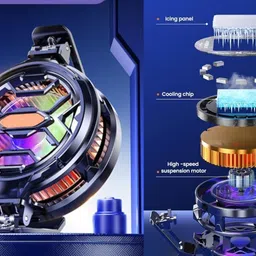 PAPLAJ ENTERPRISES Fs03-Mobile Cooler|Semiconductor Technology|Instant Gaming Fan|Mobile Cooling 1 Fan Cooling Pad image 3