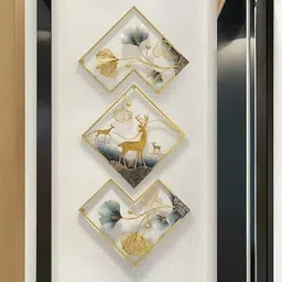 zanaat Metal Deer Wall Art Pack of 3 image 3