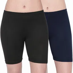 Pack of 2 Women Boy Short Black, Dark Blue Panty-image-46