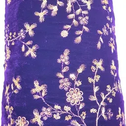 kdpm Unstitched Velvet Multi-purpose Fabric Embroidered-picture-26