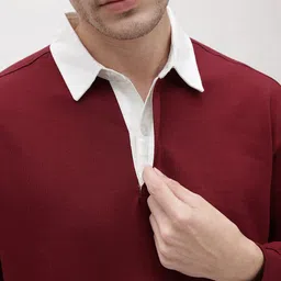 roadster Men Full Sleeve Solid Sweatshirt image 2