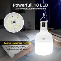 awza Rechargeable , Touch Table Lamp for study room with USB Charging 6 hrs Bulb Emergency Light image 5