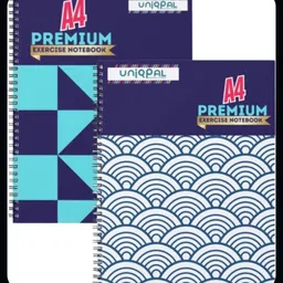 uniqpal SPIRAL Notebook A4 Notebook UNRULED/PLAIN 200 Pages-picture-10