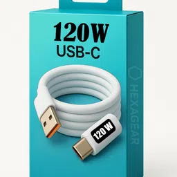 HexaGear USB Type C Cable 3 A 1 m Copper Braiding USB Type-C 120 Watt Super Fast Charging Cable for Tech Gadgets,-picture-17