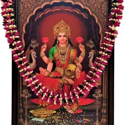 sujarta Garland, Beautiful 20 Inch Artificial Jasmine Flower Mala for Photos Pink Jasmine Artificial Flower image 2