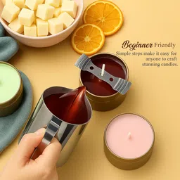 xeqalv (100% Pure) Premium Natural Soy Wax 250g Use All Types Candle Making EcoFriendly Candle image 2