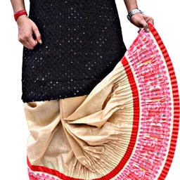 GOURI COLLECTIONS Madhubani Readymade Dhoti Pants (4G) for Men – Mayur Puccha Design Embellished Men Dhoti-picture-16