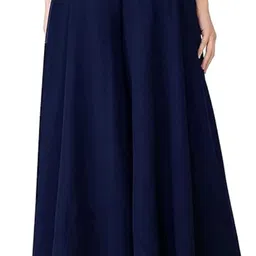 affleon Pack of 2 Women Flared Multicolor Georgette Trousers image 2