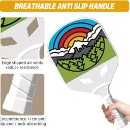 verilux Pickleball Set with 2 Paddles and 4 Balls for All Ages Pickleball Paddle image 3