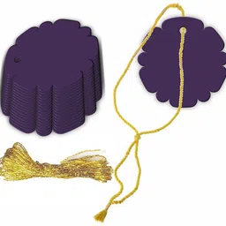 cvanu Flower Design Creative Writable Tag with String for Gift Tag Greeting Card-picture-20
