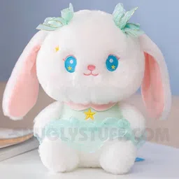 Latest Floral Dress Lolita Bunny, Plush Toy Doll, Bow Tie,-image-31