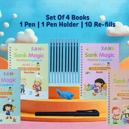 ziggy Magic practice copy book for preschool child 4Book+10Refills image 2