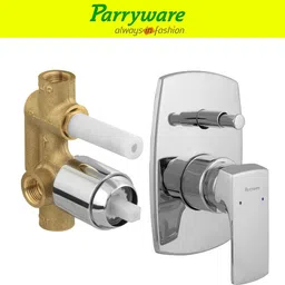 parryware Euclid concealed Diverter Body , Upper Part MTA 8 pic set of 2 pic 188 Euclid Diverter with upper trim Diverter | Brass MTA 3/4 x 1/2 | Complete set Diverter Faucet image 2