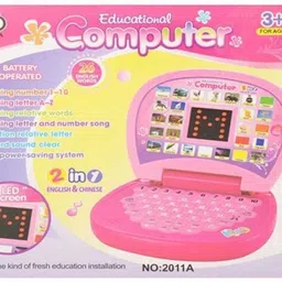 just97 EDUCATIONAL LAPTOP WITH MUSIC NUMERIC & ALPHABET WITH SCREEN image 2
