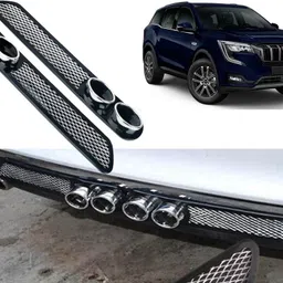 selifaur Car Rear Dual Tip Bumper Lip Diffuser For_ XUV 700 Car Beading Roll For Bumper-picture-11