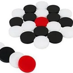 vinney Carrom Coins of sheet Plastic (Pack of 20 Pcs with 1 Striker Carrom Pawns-picture-18