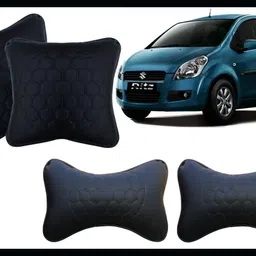 peeps store Black, Blue Leatherite Car Pillow Cushion for Maruti Suzuki-picture-15