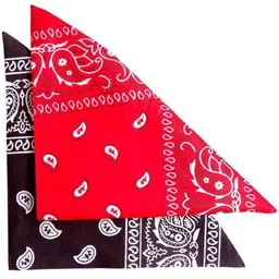 Good Shopkeeper Black and Red Soft cotton Handkerchief ["Red","Black"] Handkerchief-picture-12