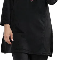 duchess Women Night Suit Set Black Solid-picture-15