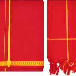 Pen Tex Temple Wear Dhoti with Towel Solid Men Dhoti-picture-21
