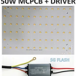 WARM WHITE--50 WATT FLOOD LIGHT PCB WITH DRIVER LED Module Electronic Light Electronic Hobby Kit-image-24