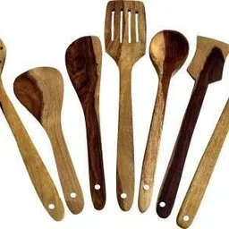CRAFTSSRW CUTLERY SET OF 7 Wooden Cutlery Set image 2