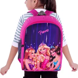 elonone BARBIE school bag For LKG std to 2th std (Red, 25 L) School Bag image 4