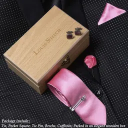 LOUIS STITCH Silk Tie & Cufflink image 5