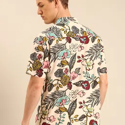 voroxy Men Regular Fit Printed Lapel Collar Casual Shirt image 2